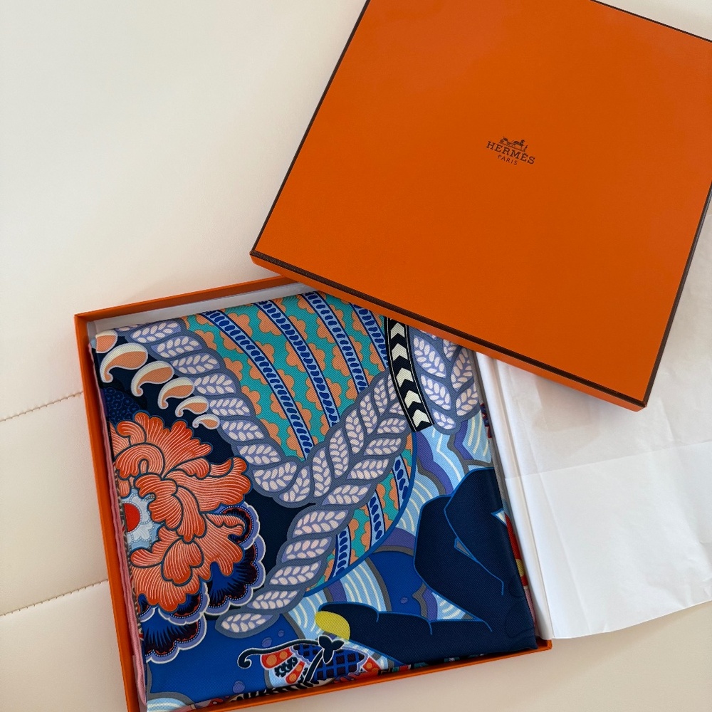Authentic Hermes Scarf 90